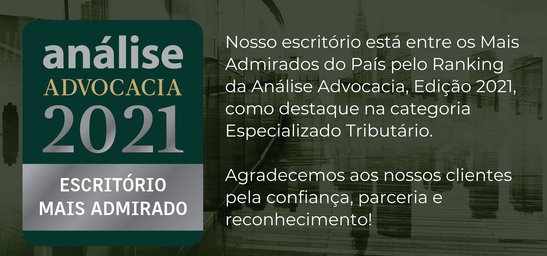 Análise Mais Admirados 2021